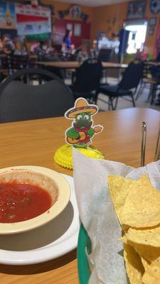 Our table guest on Cinco de Mayo