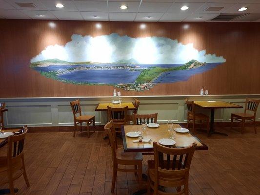 A view of the dining area