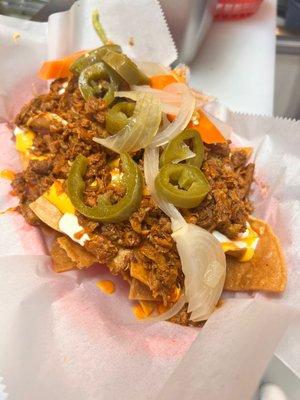 Birria Loaded Nachos! Strong Move!!