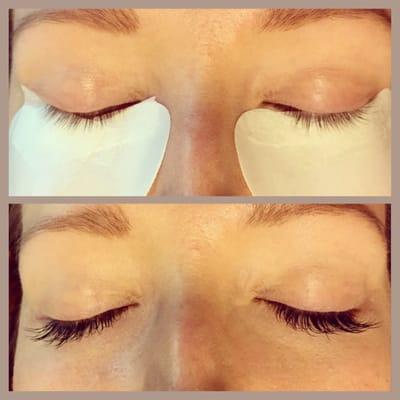 Full set of eyelash extensions