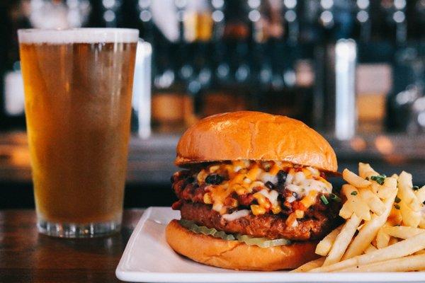 Vegan Chili Cheese Burger