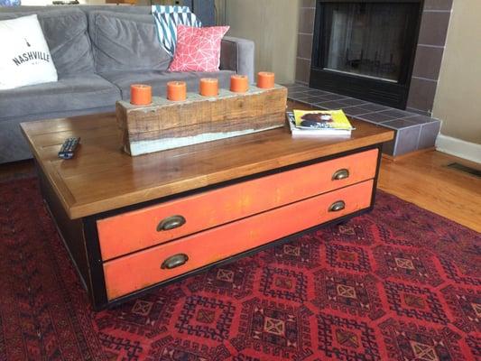 Awesome coffee table from Coldstream Market!