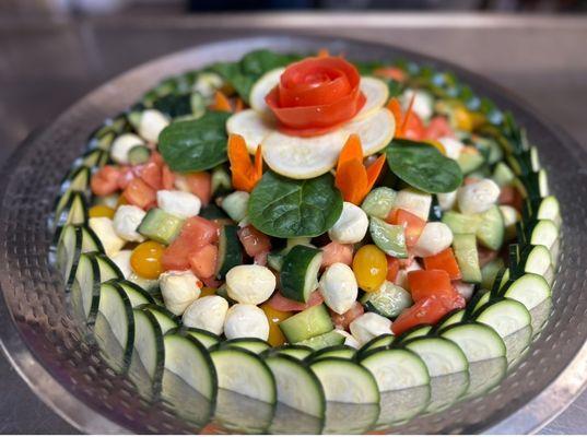 Mozzarella cucumber salad