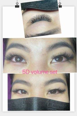 5D volume set lashes