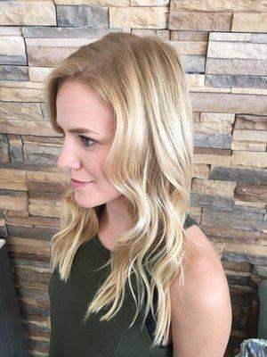 Blonde hair painting