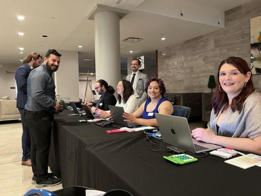 Volunteers from Starbucks assist the Villa with their 2024 gala!