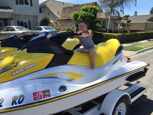 My son on jet ski :)