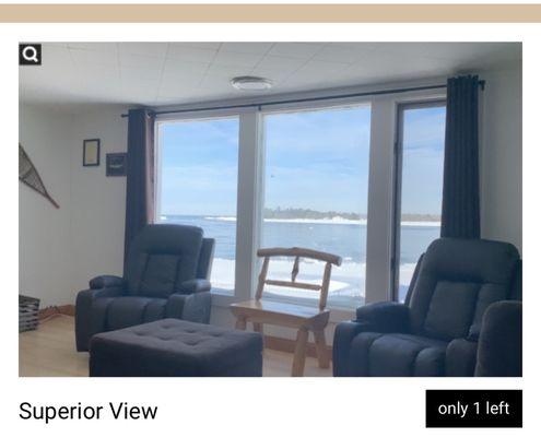 The view on their website - not actual view