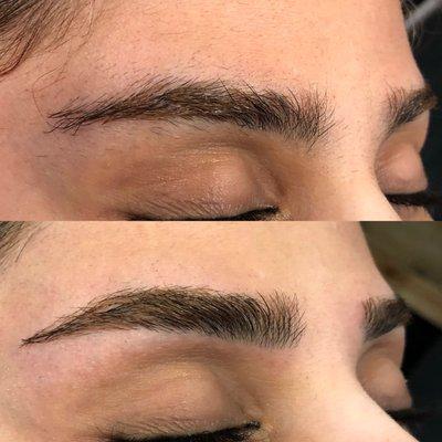 Eyebrows threading