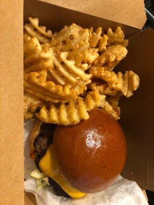 Rev Burger and Waffle Fries