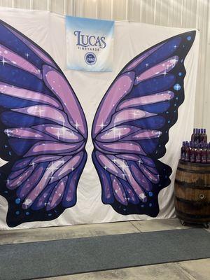 Butterfly wine logo