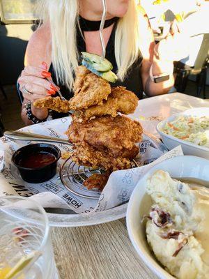 Half Order Bone in Broasted Wings