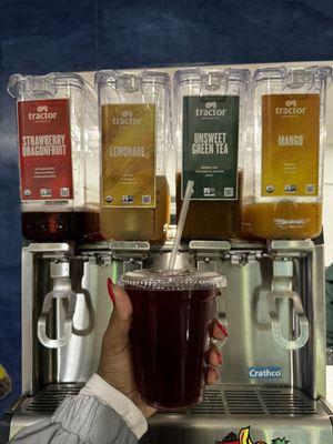 Fresh juices - self serve