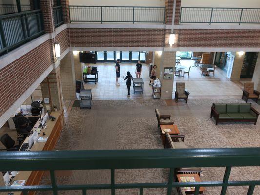 View of the spacious lobby area.