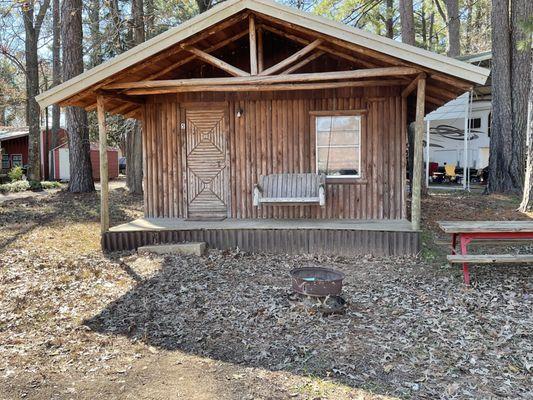 cabin #5 - right in front of the marina with excellent crappie fishing.  Sleeps 5.