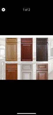 We carry a full line of all wood cabinets