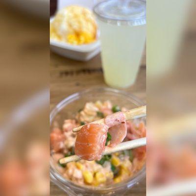 Ali'i Signature Bowl: Maui Poke Bowl (Tropical Version)  Protein: Salmon