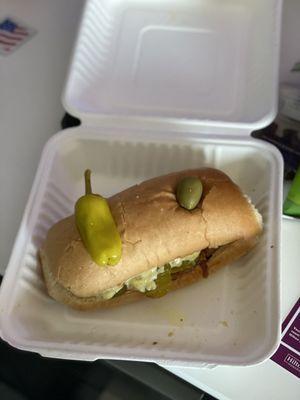 Cubamex Sandwich with extra pickles