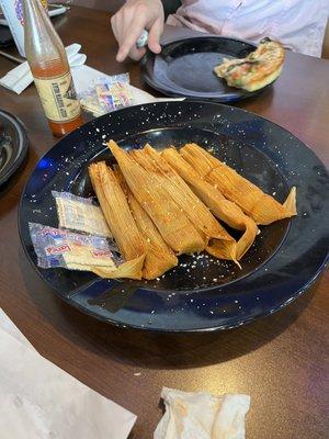 Tamales from a previous visit