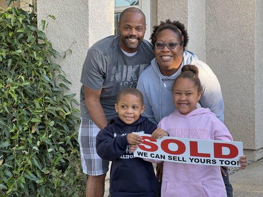 Congratulations to Don, Kewanna, and the kids on their new home in Elk Grove! :)