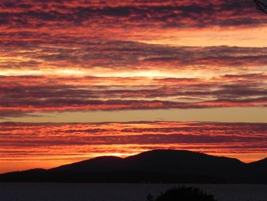 Find homes in the Bellingham area where you can see a different sunset sky each night as the clouds are always changing.