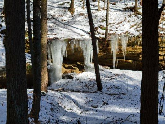 Dramatic ice during the winter