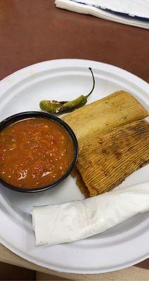 Tamales pork and chicken