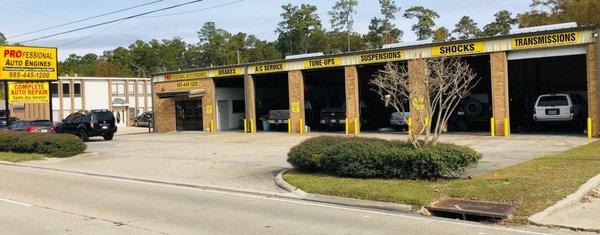 Street view of our repair shop from Old Spanish Trail Slidell, La. 70458