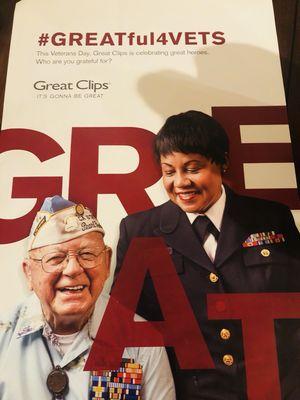 #greatful4vets#greatclips