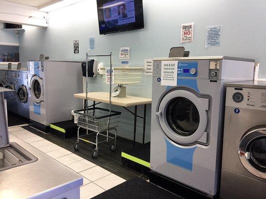 These are two of our state of the art  62lb Electrolux washers.