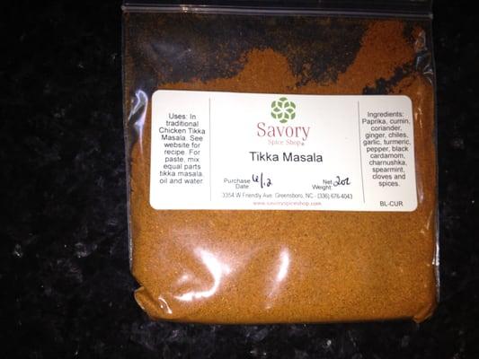 Spice Mixture for Tikka Masala - will use this to make Chicken Tikka Masala