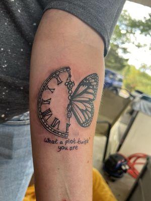 Tattoo and quote