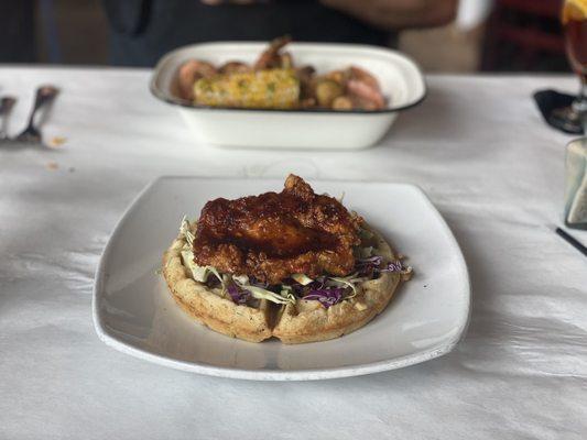 Korean Chicken and Waffles for peace