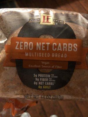 Keto bread for a reasonable price at Aldi.