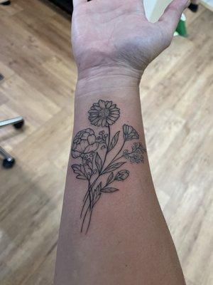 #10- probably my favorite of all my tattoos. the delicate line work is to die for. so feminine.