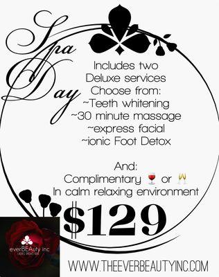 Spa day promo