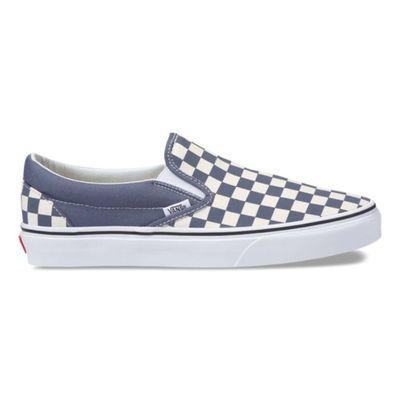 Vans Classic Checkerboard Slip On; Color Grisaille