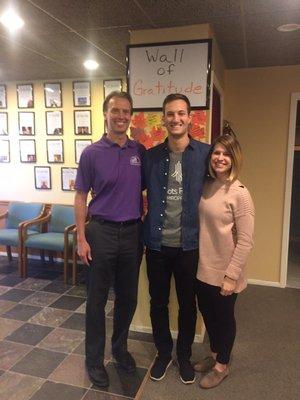 Our visit in the office with Dr. Jeff! We love getting adjustments and learning about health from the best!