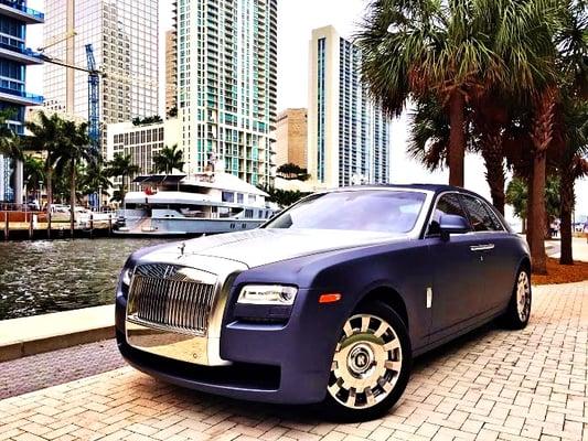 Miami Luxury Exotic Car Rentals Motion Rent A Car Miami Airport MIA South Beach Motion Rent A Car Rolls-Royce Ghost Rental