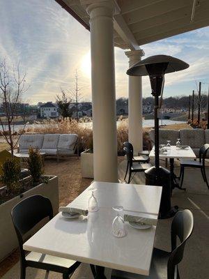 Patio of the Verbena restaurant