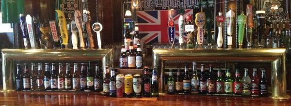 The bar and beer selection