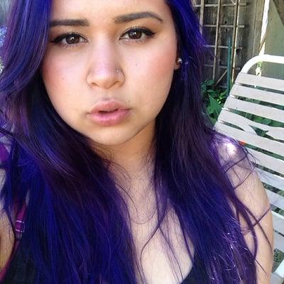 my perfectly purple hair