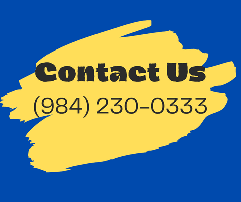 WE ARE OPEN! Call our BRAND NEW number, (984) 230-0333.