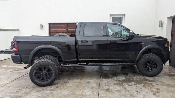 Truck showing wheels old and new