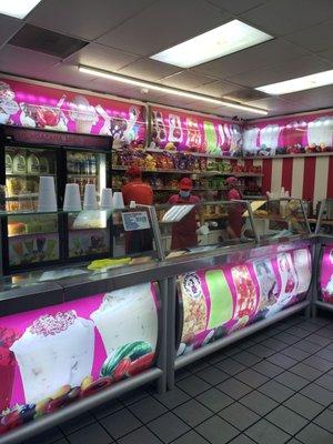 Ice cream counter