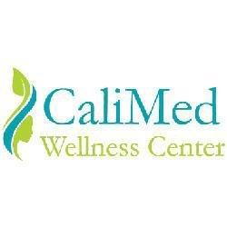 The logo for Calimed Wellness Center features dark green and aqua marine colors. Calimed Wellness Center is a premier aesthet...