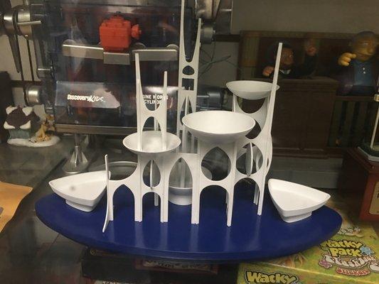 Custom designed, printed and painted model of Tomorrowland Terrace for former Disney Imagineer.