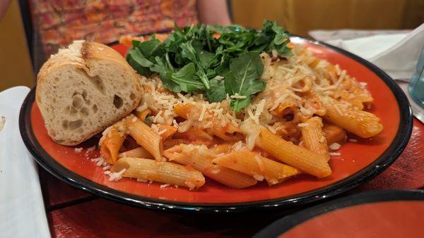 Vegan baked penne