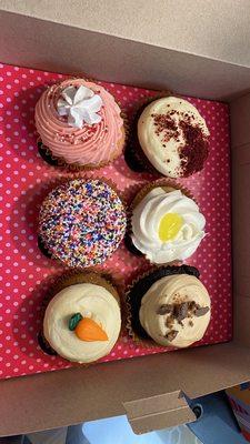 Strawberry, Red Velvet, Birthday Cake, Lemon Drop, Carrot Cake, Peanut Butter Cup