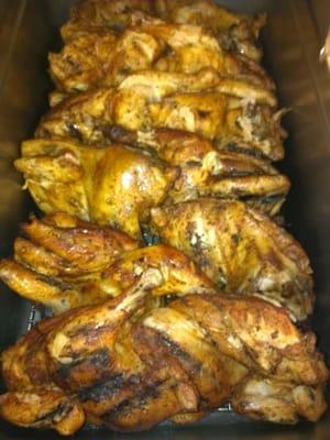 Smoked Chicken Halves is our daily lunch special on Saturdays